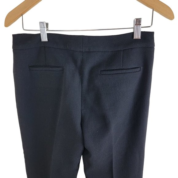 Elie Tahari Women Woven Virgin Wool Straight Leg Trouser Pants Black size 6 - Picture 4 of 8